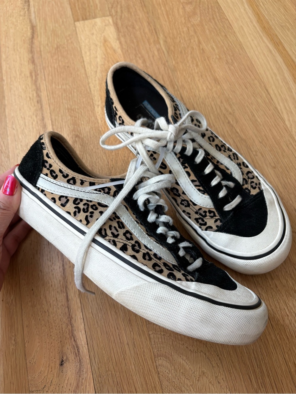 Vans Cheetah Print Sneakers 8 Womens 6.5 Mens